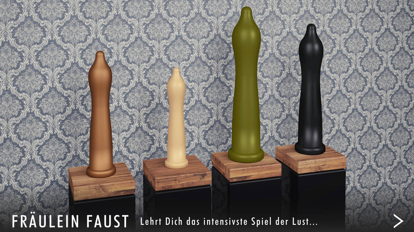 Dildo FRÄULEIN FAUST FRÄULEIN FAUST, Dildo als stilisierte Hand, handgefertigt, additionsvernetztes 2K-Silikon