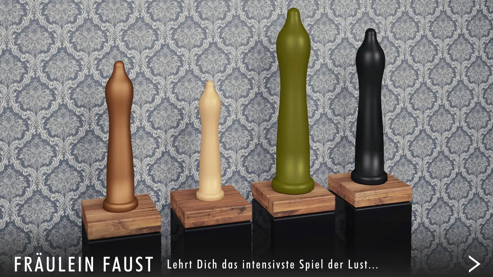Analdildo FRÄULEIN FAUST FRÄULEIN FAUST, Dildo als stilisierte Hand, handgefertigt, additionsvernetztes 2K-Silikon